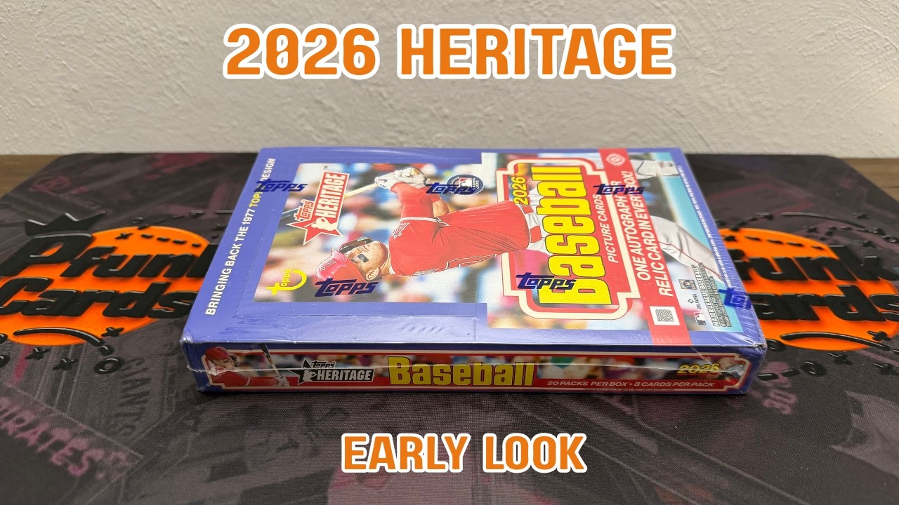 2026 Topps Heritage Baseball Arrived Early! Fresh Look! Hobby Box Review!