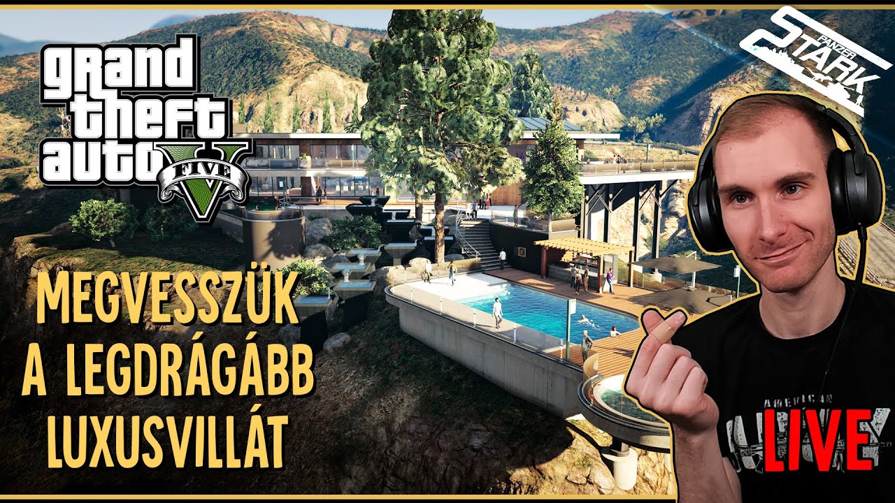ITT A MANSION UPDATE! Megvesszük a Legdrágább Luxusvillát! - GTA 5 #165 - Stark LIVE