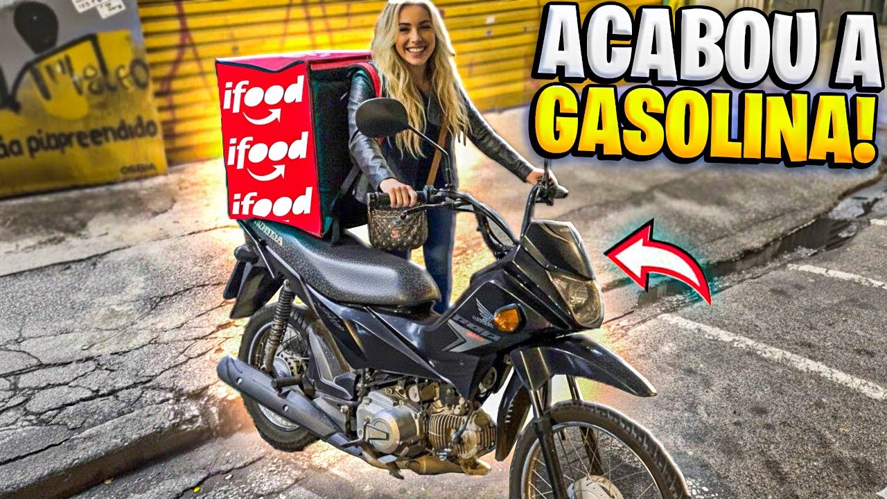 40 MINUTOS DE IFOOD DE POP 110 SEM FILTRO - ACABOU A GASOLINA 🤣🤣