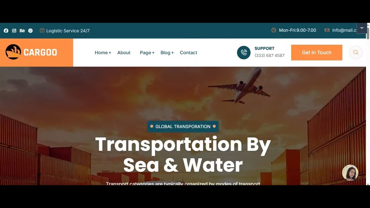 Demo 7 - Responsive Transport & Logistics Website - Web 24 Hours!