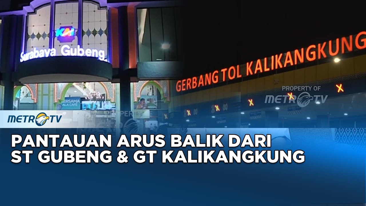 Monitor Mudik : Pantauan Arus Balik Dari ST Gubeng & GT Kalikangkung
