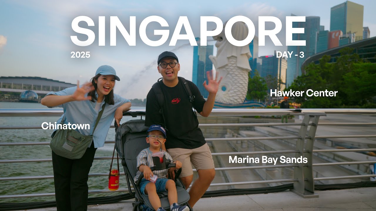 Видеоблог о путешествиях в Сингапур | Исследуем торговый центр Hawker, Marina Bay Sands, Чайнатау...
