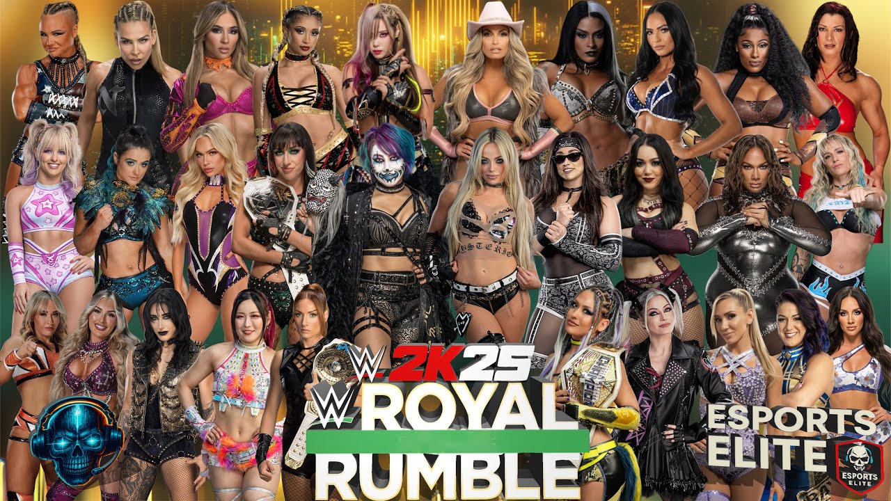 WWE 2K25 Women’s Royal Rumble Full Match - 30 Superstars, 1 Winner!