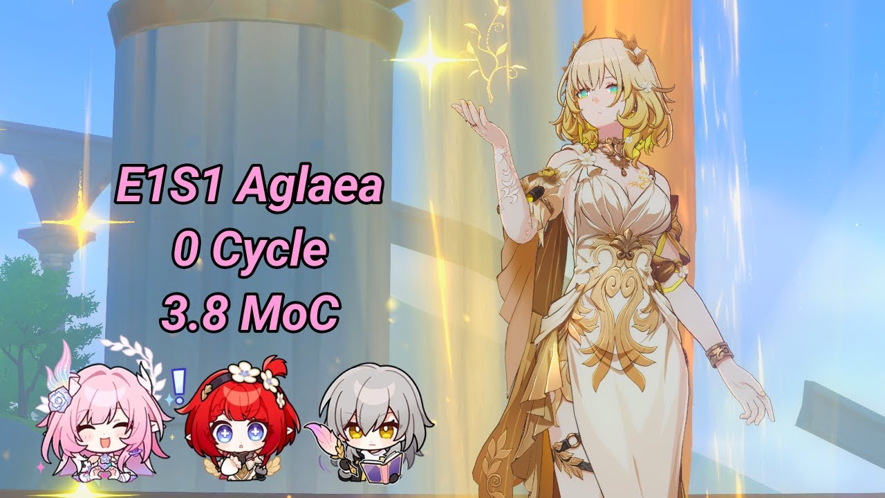 E1S1 Aglaea 0 cycle vs Cocolia 3.8 MoC | Honkai Star Rail