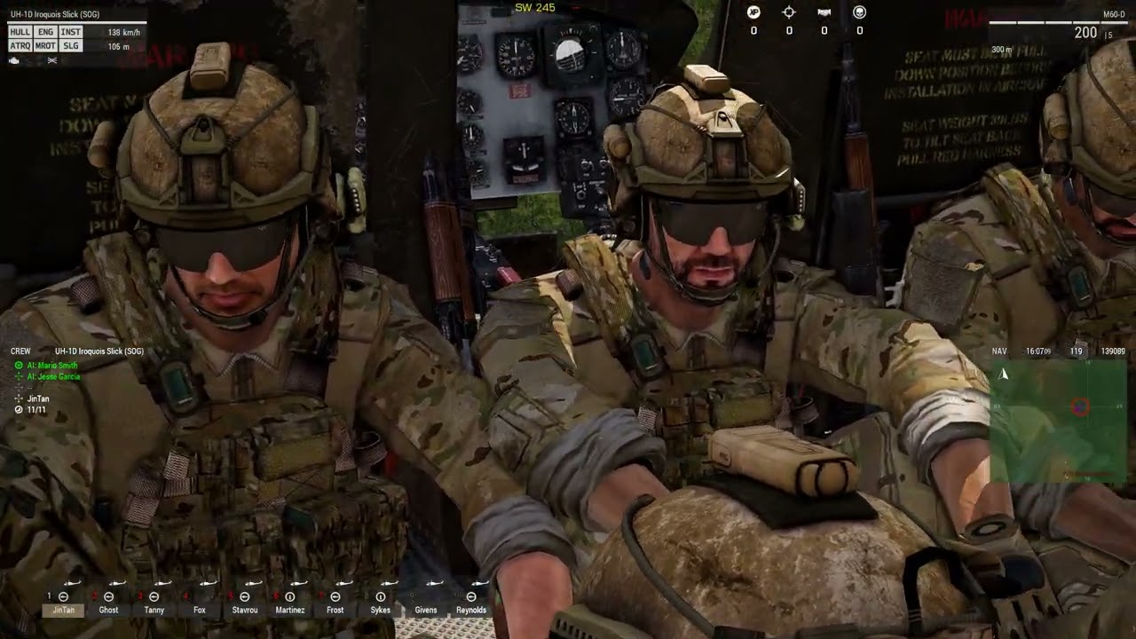 Arma 3 - S.O.G. PRAIRIE FIRE MA BELL Modern Sodilers Back to Vietnam War AI Teammates Moded