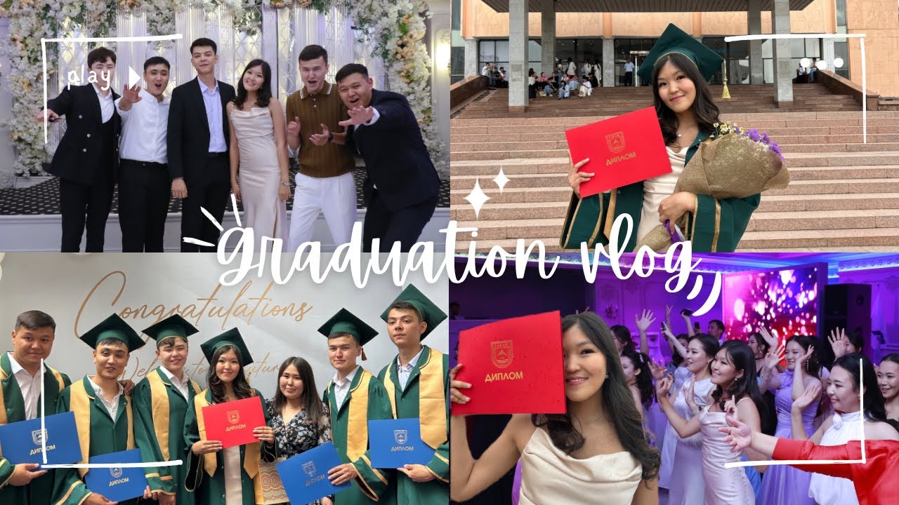 Vlog: вручение дипломов в КазНУ🎓 выпускной🥂🍰💃