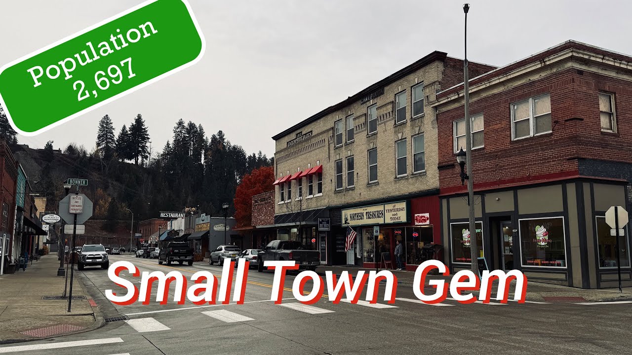 Charming Small Town USA  A Quick Drive Through History and Beauty | Idaho - Pacific Northwest - 4K