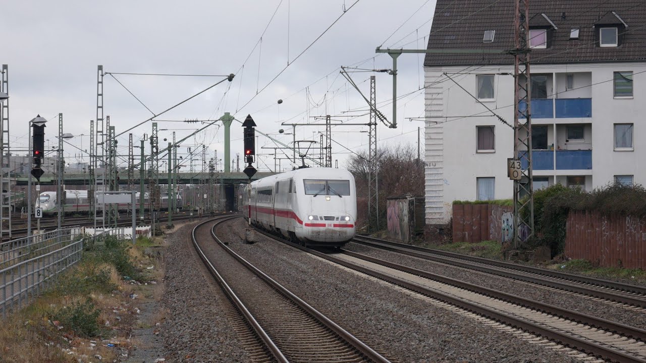 Zugverkehr in Düsseldorf Derendorf Mit Br 401 402 403 406 407 412 101 146 1429 422 462 420 RRX ICE 4