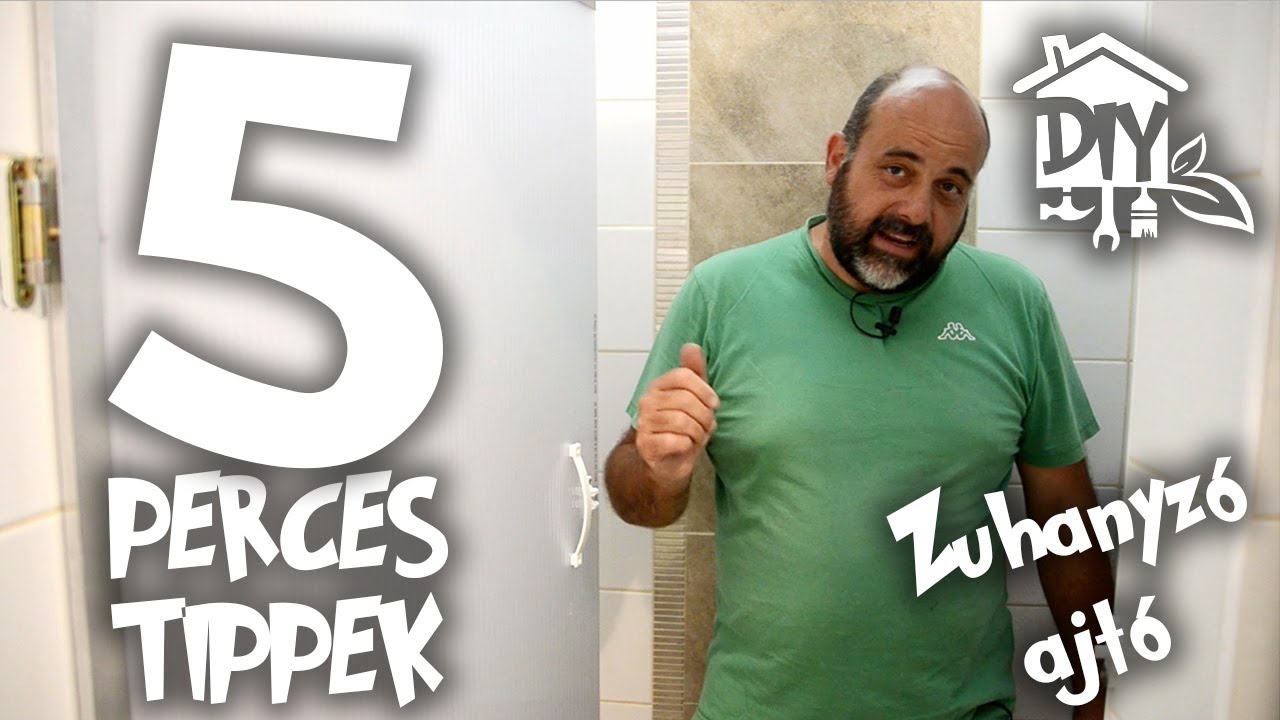 Zuhanyzó ajtó polikarbonátból | Green Cottage DIY - 5 PERCES TIPPEK
