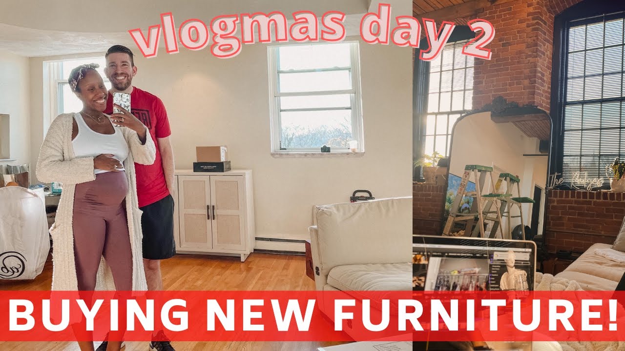 VLOGMAS DAY 2: FURNITURE SHOPPING & BEST NEW HAVEN PIZZA! | the rudge fam