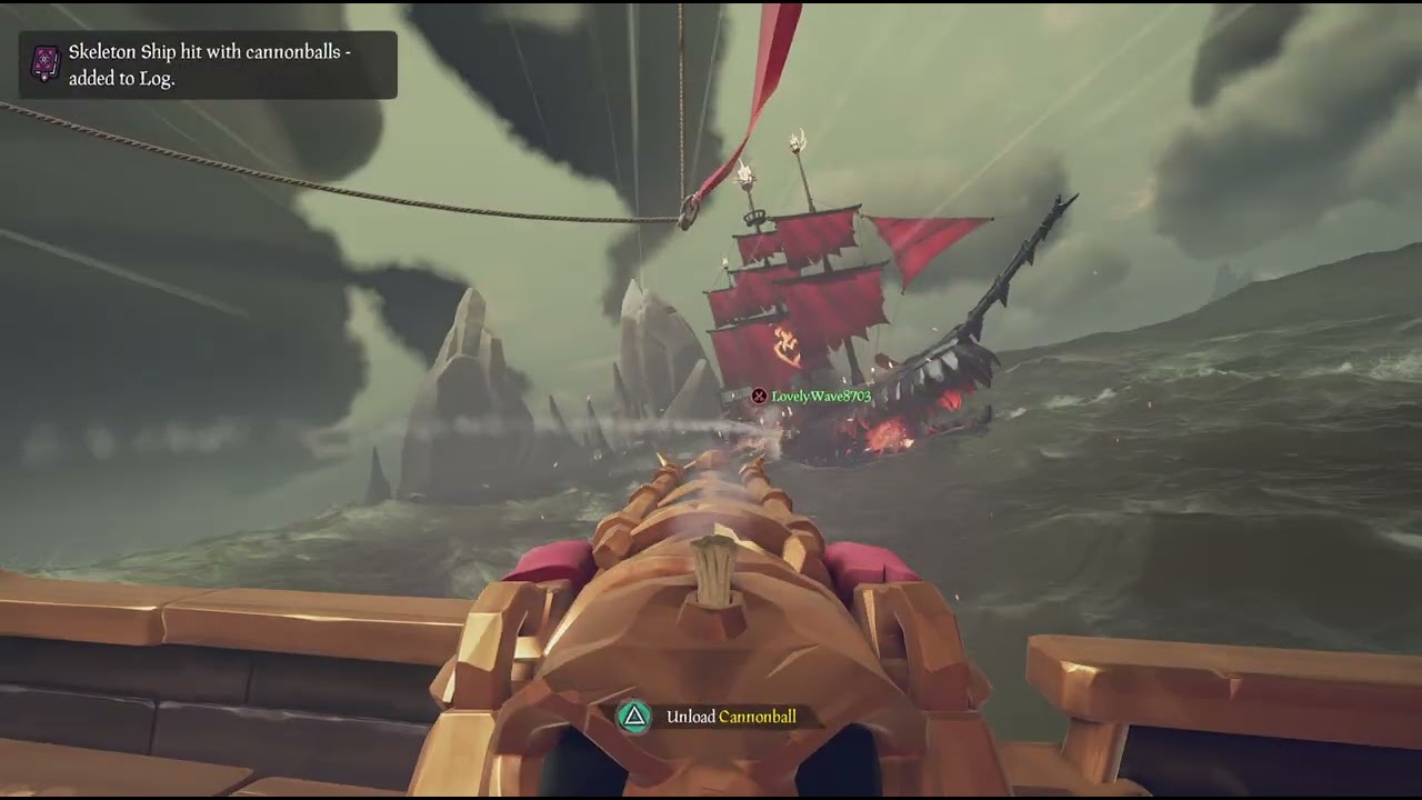 We sunk burning blade