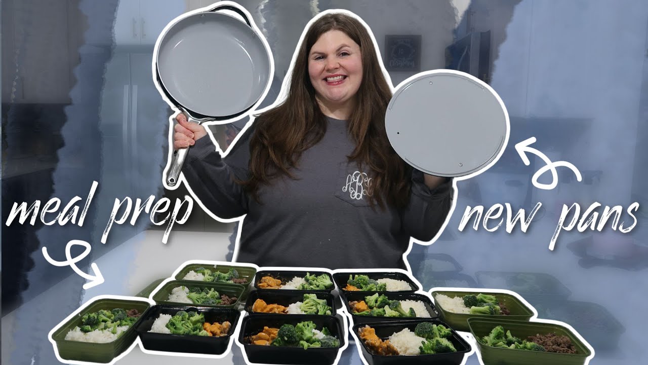 My Weight Loss Meal Prep | I got new pans! #caraway  | Meal prep with me | April Lauren