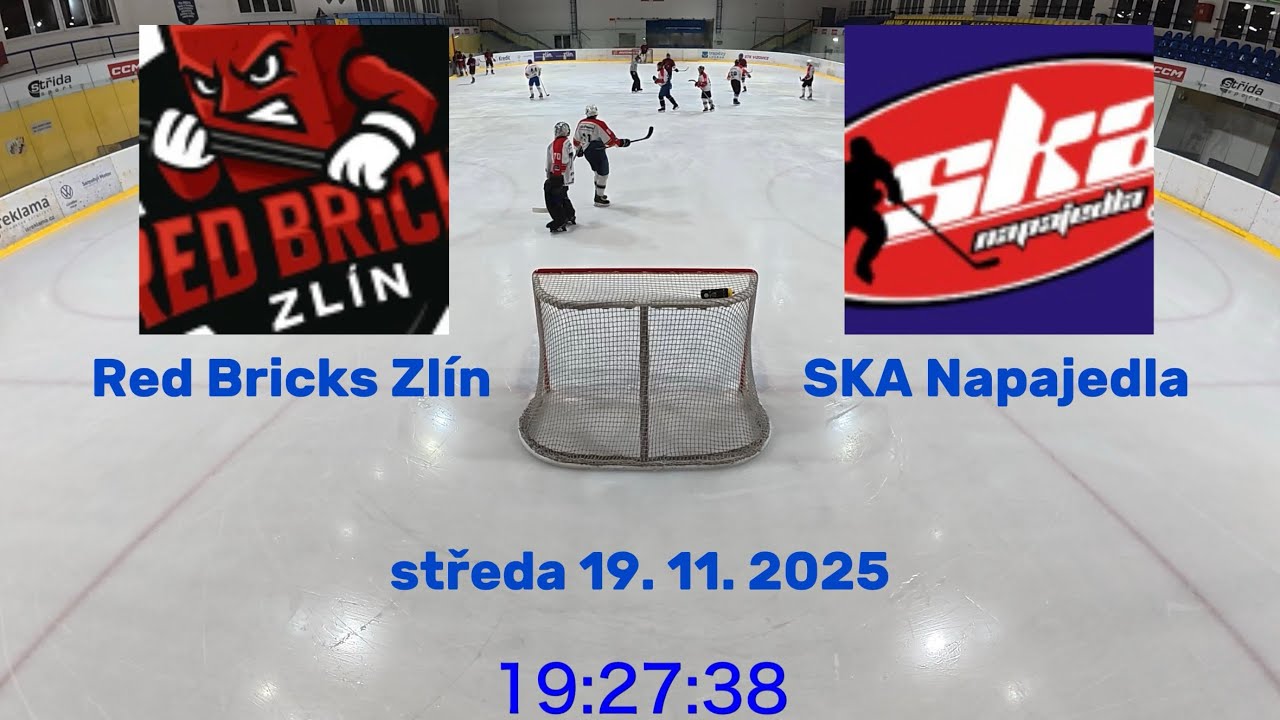 ZAMHL 25/26 | Základní část | Středa 19. 11. 2025 | Red Bricks Zlín - SKA Napajedla