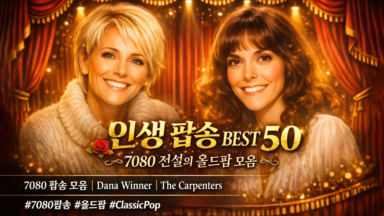 천상의 목소리 다나 위너와 카펜터스 🌹 아련한 첫사랑 올드팝 | 7080 전설의 팝송 베스트 50 | 2026 [4K]
