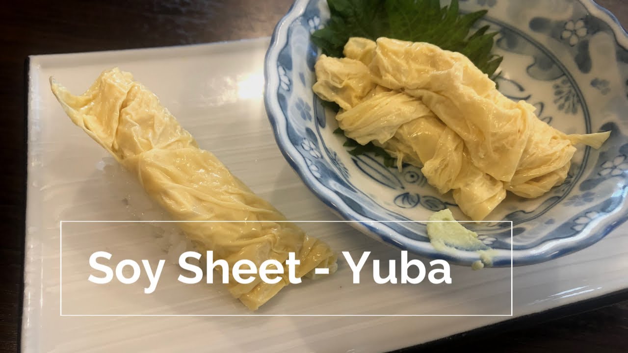 Japanese chef makes Soy Sheet (Yuba)