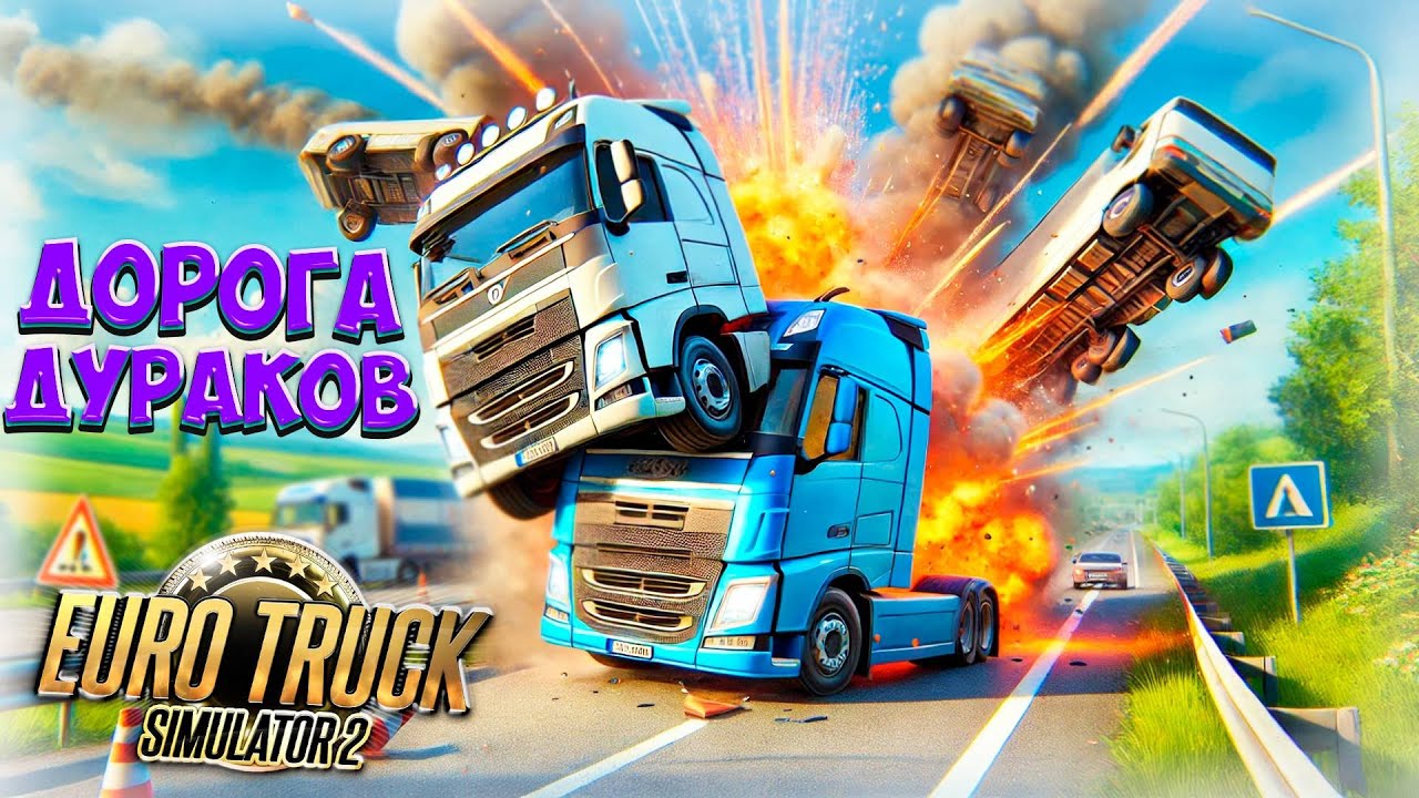 ETS 2 TMP ➤ДОРОГА ДУРАКОВ ТЯНЕМ 2 ПРИЦЕП!!➤ETS 2 TMP➤ |PC| 2K 1440p