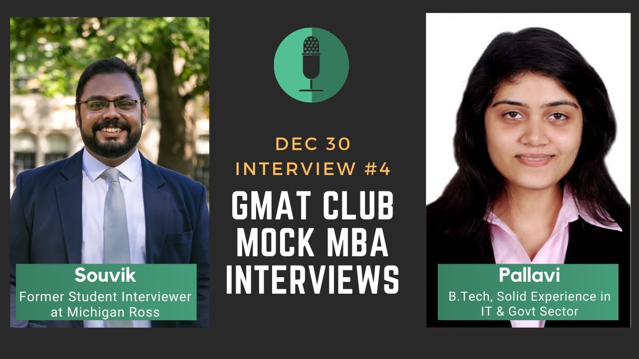 Mock MBA Interview - B.Tech, Solid Experience in IT & Public Sector | Interview by Ross MBA