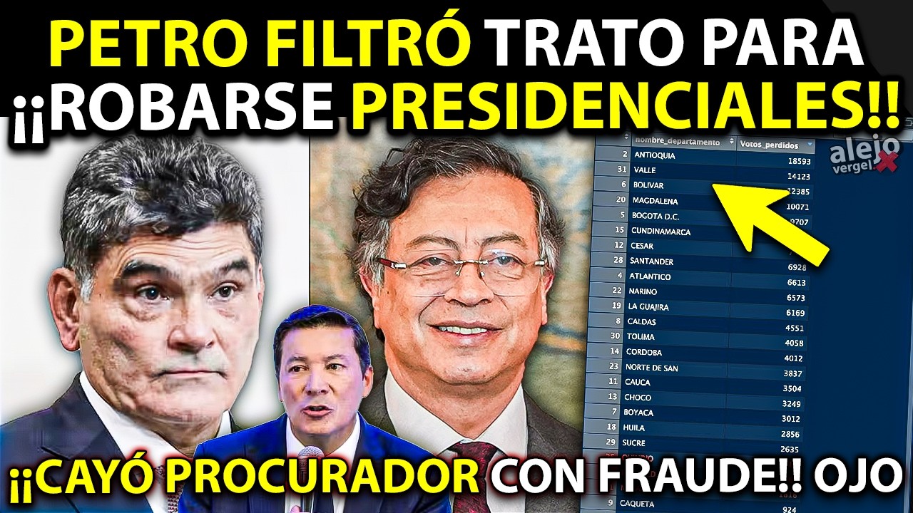 CAYÓ PROCURADOR con Fraude Electoral: Petro Filtró TRATO para Robarse PRESIDENCIALES. Salen Pruebas