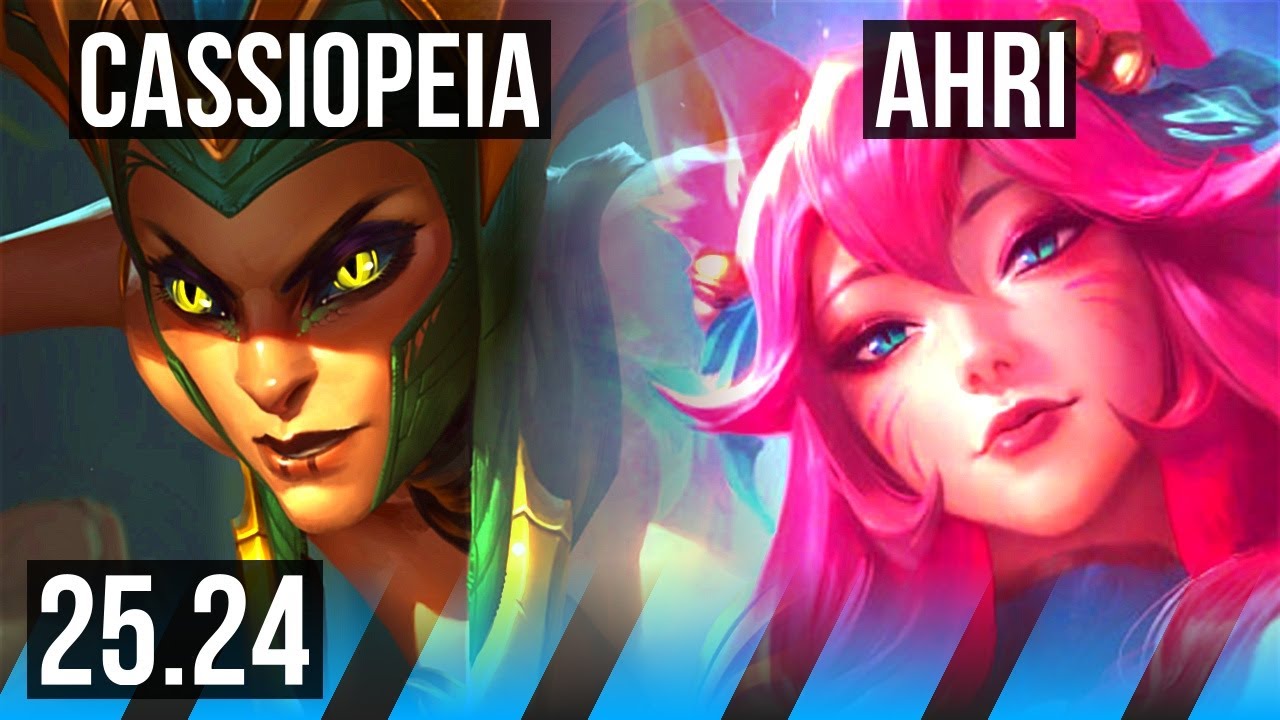 CASSIOPEIA vs AHRI (MID) | EUW Challenger | 25.24