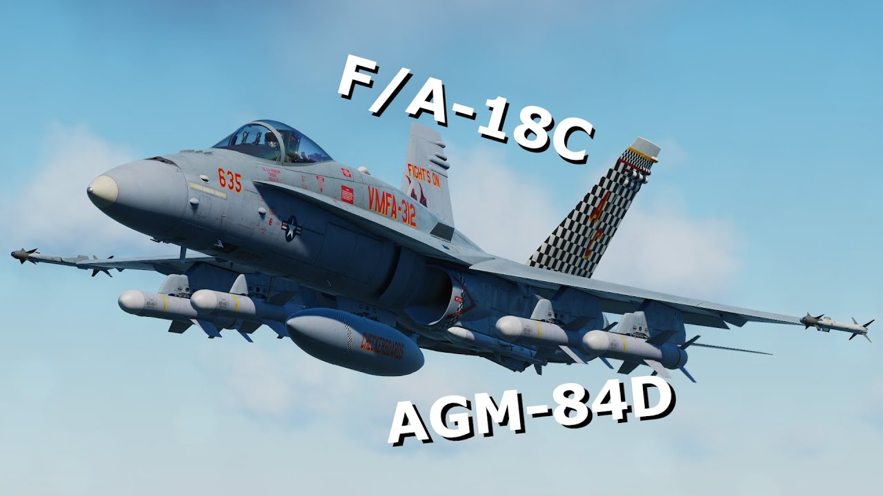 Wirtualna Szkoła Orląt: F/A-18C #26 - Naprowadzanie Harpoonów przy użyciu radaru w trybie A/G
