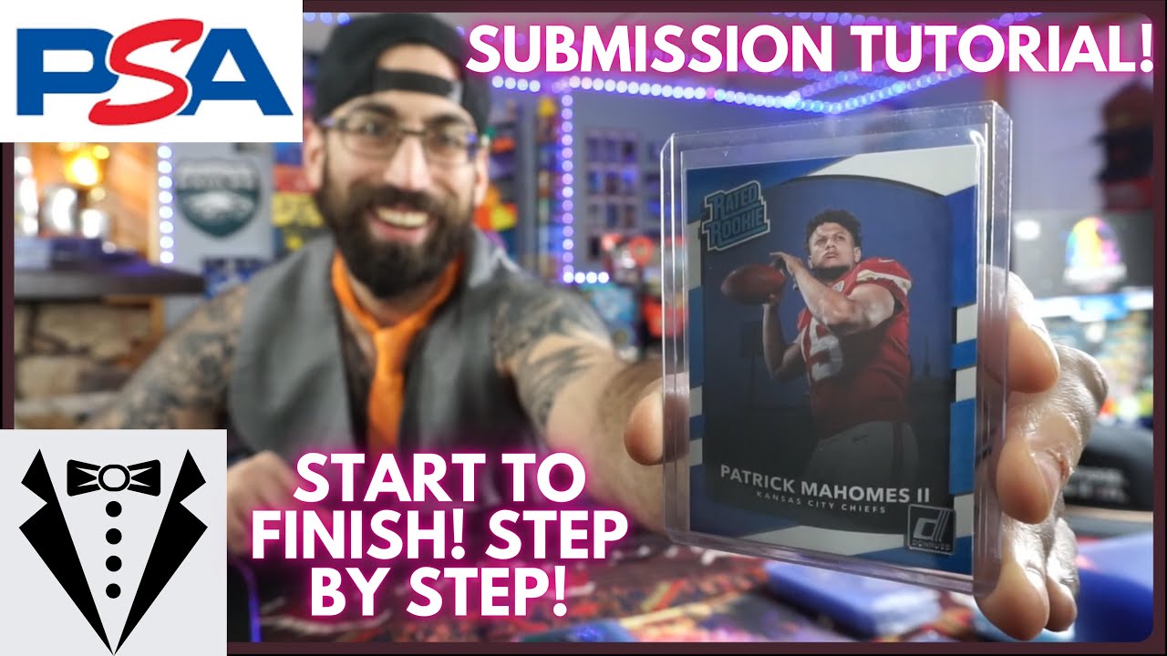 How to send sport cards into PSA for grading tutorial.