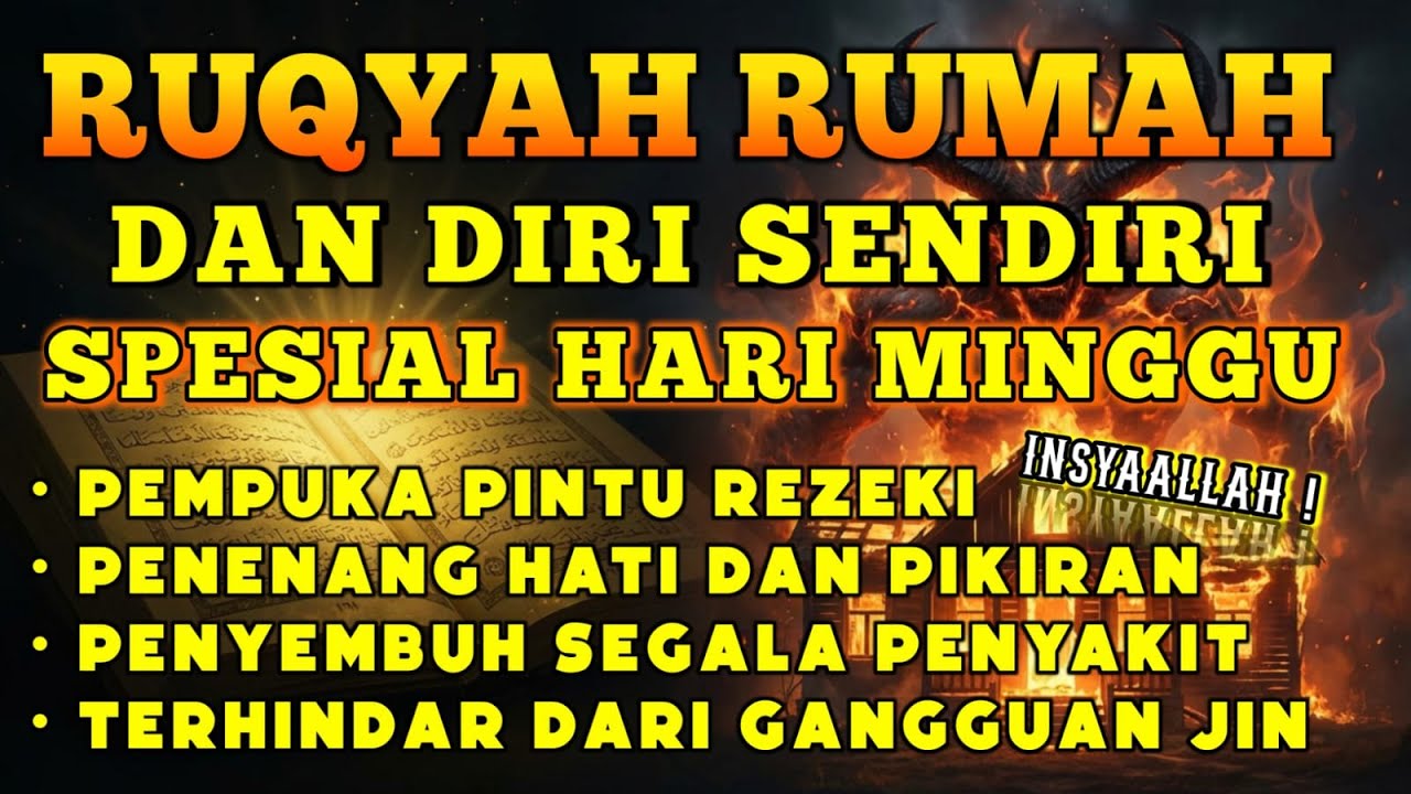 RUQYAH RUMAH HARI MINGGU PENGUSIR JIN & SETAN DARI RUMAH DENGAN AYAT PENYEMBUH BY ALAA AQEL
