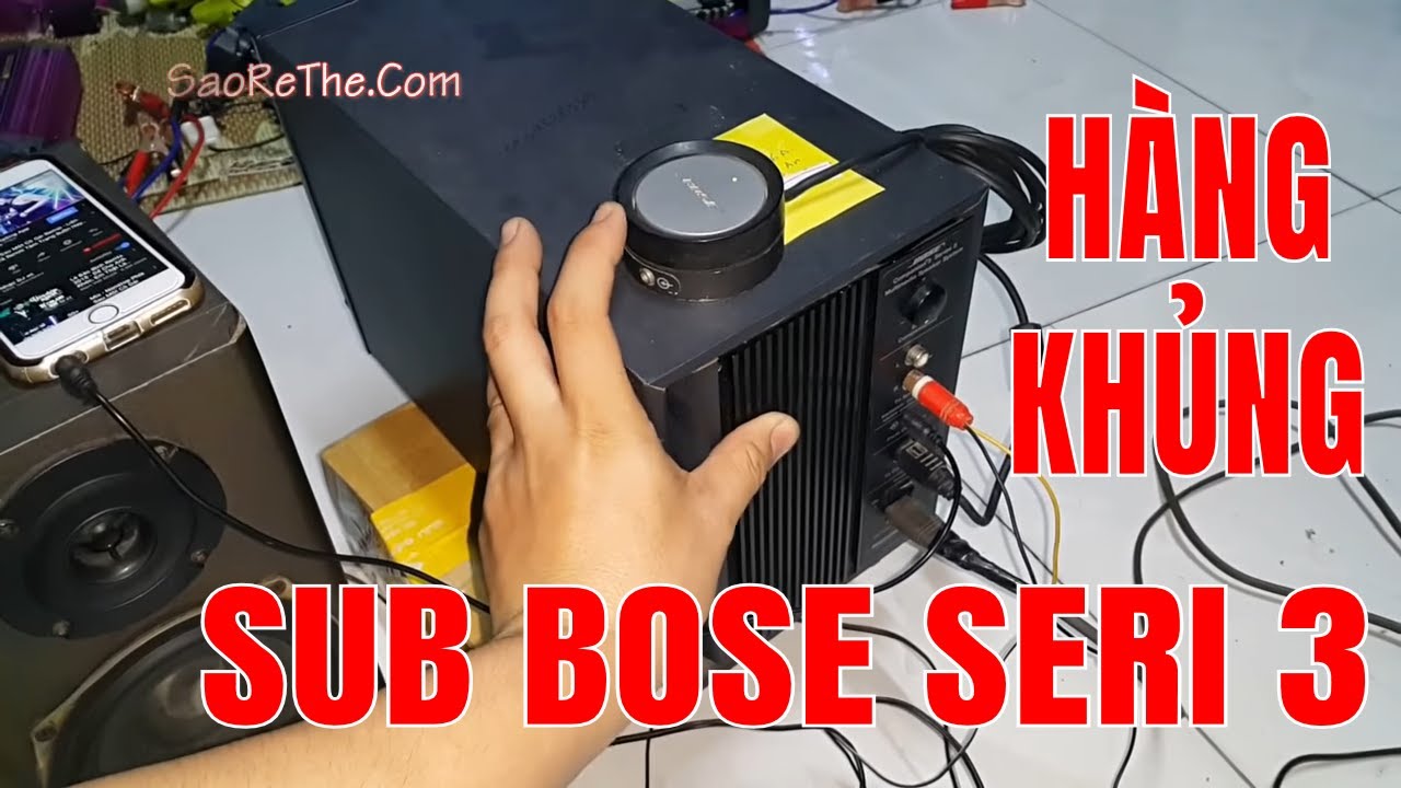 THÁO LOA SUB BOSE SERI 3 - REPAIR - XEM NỘI THẤT BÊN TRONG