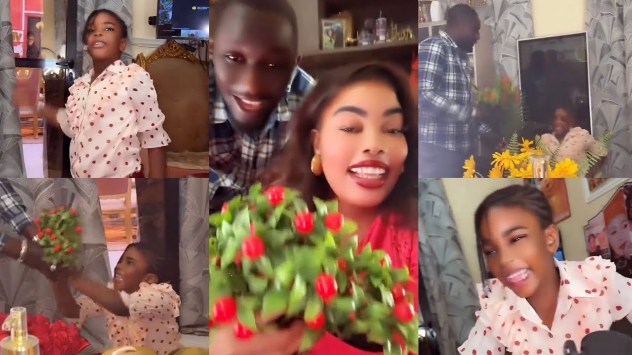 Madiodio et son joli geste, une fleur pour l'amour de ses parents.......