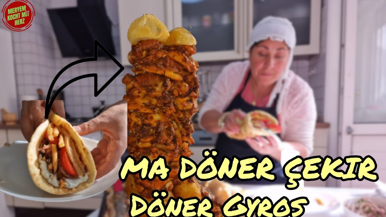 DÖNER MA ÇEKIR||WIR HABEN DÖNER GEMACHT😍🇬🇷♥️MERYEMSKÜCHE