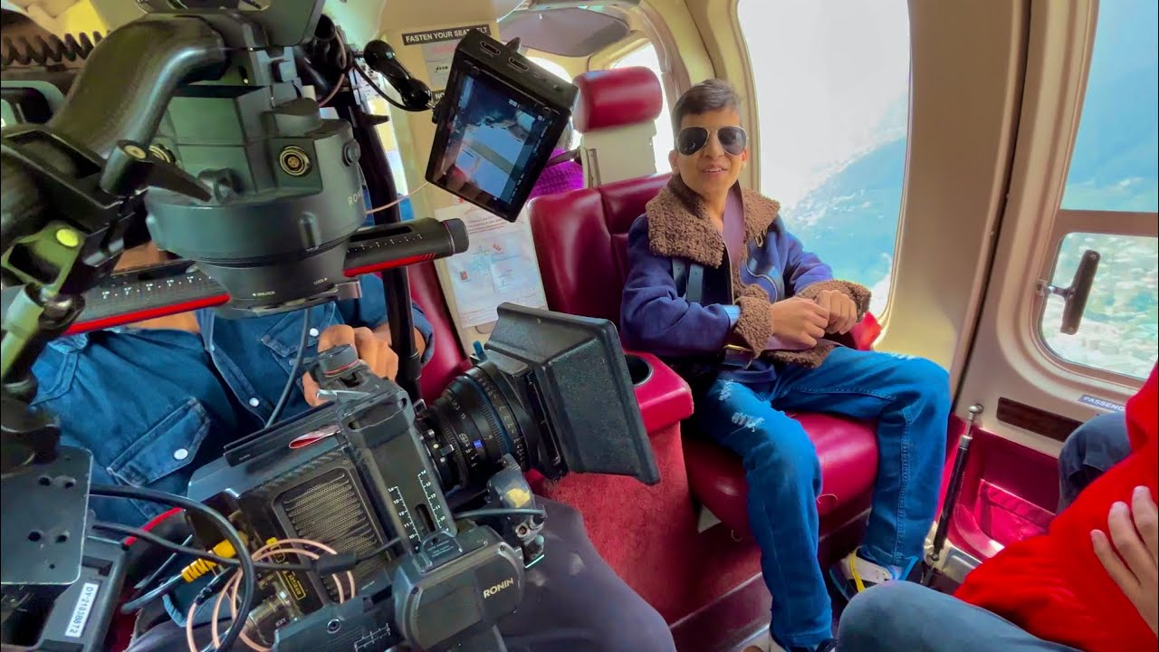 Shooting In Helicopter 🚁 😍 New Song