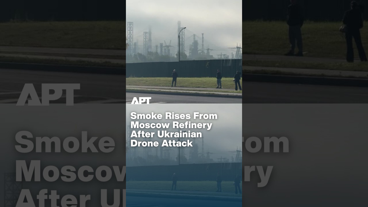 WATCH: Moscow Refinery Seen Covered in Smoke After Reported Ukrainian Drone Attack | APT