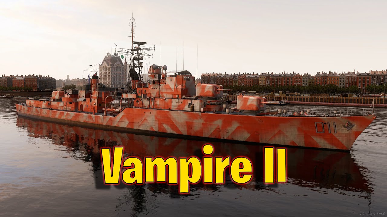 Meet The Vampire II! Legendary Australian Destroyer in World of Warships Legends!