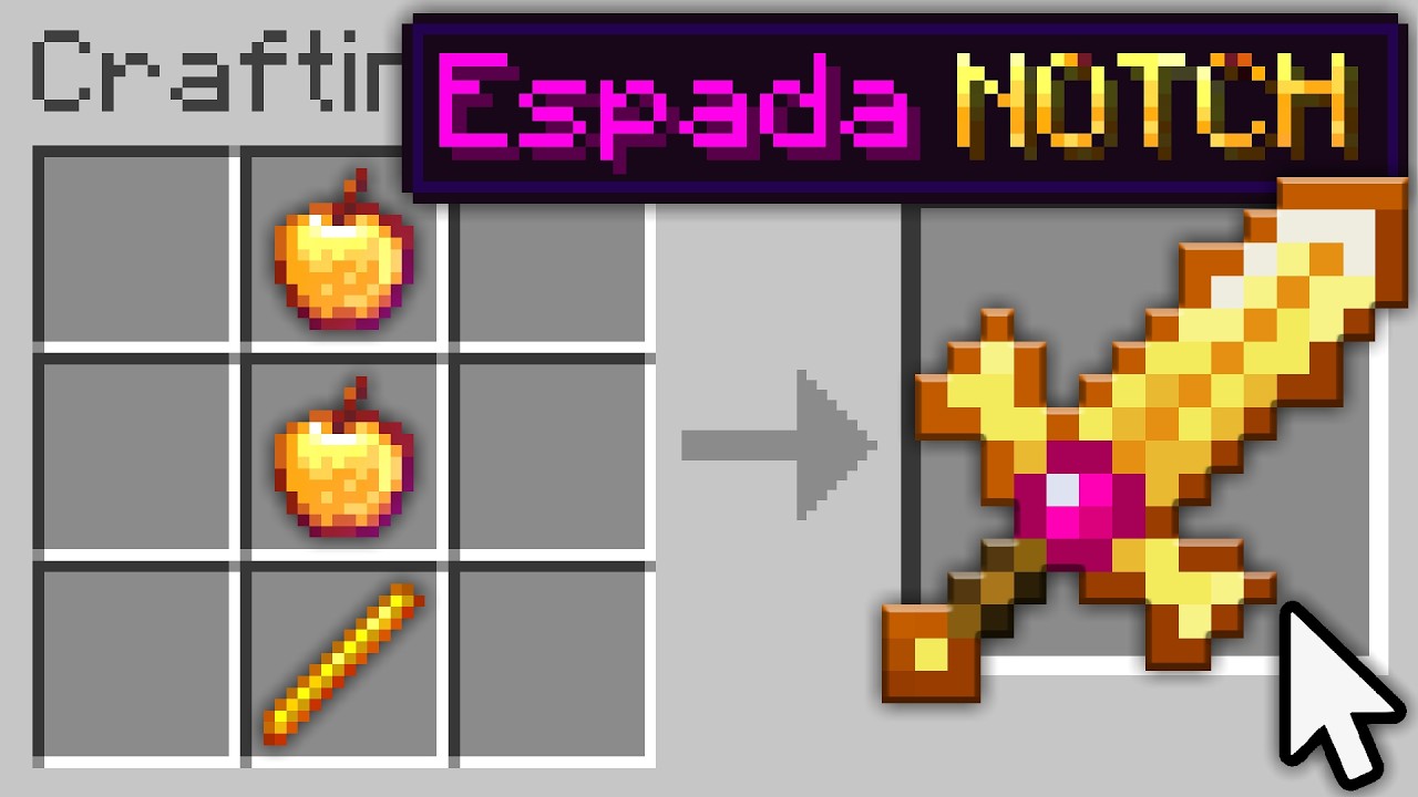 Minecraft PERO HAY ESPADAS PERSONALIZADAS