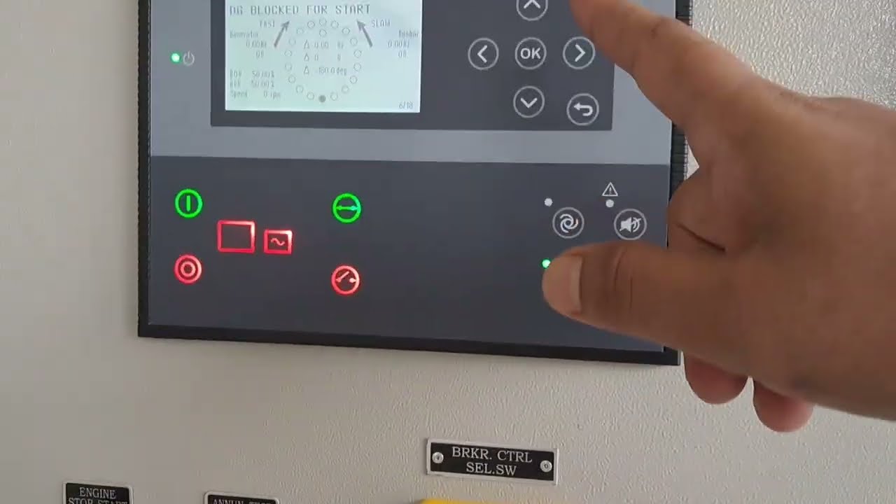 DEIF AGC 150 synchronizing generator  #DEIF Auto #DEIF Manual  #DEIF Auto Manual Settings