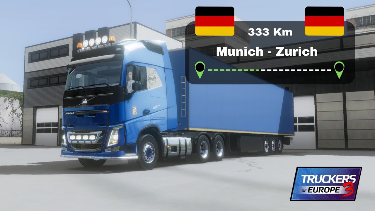 Delivery from Munich to Zurich: 333 km trip | TRUCKERS OF EUROPE 3