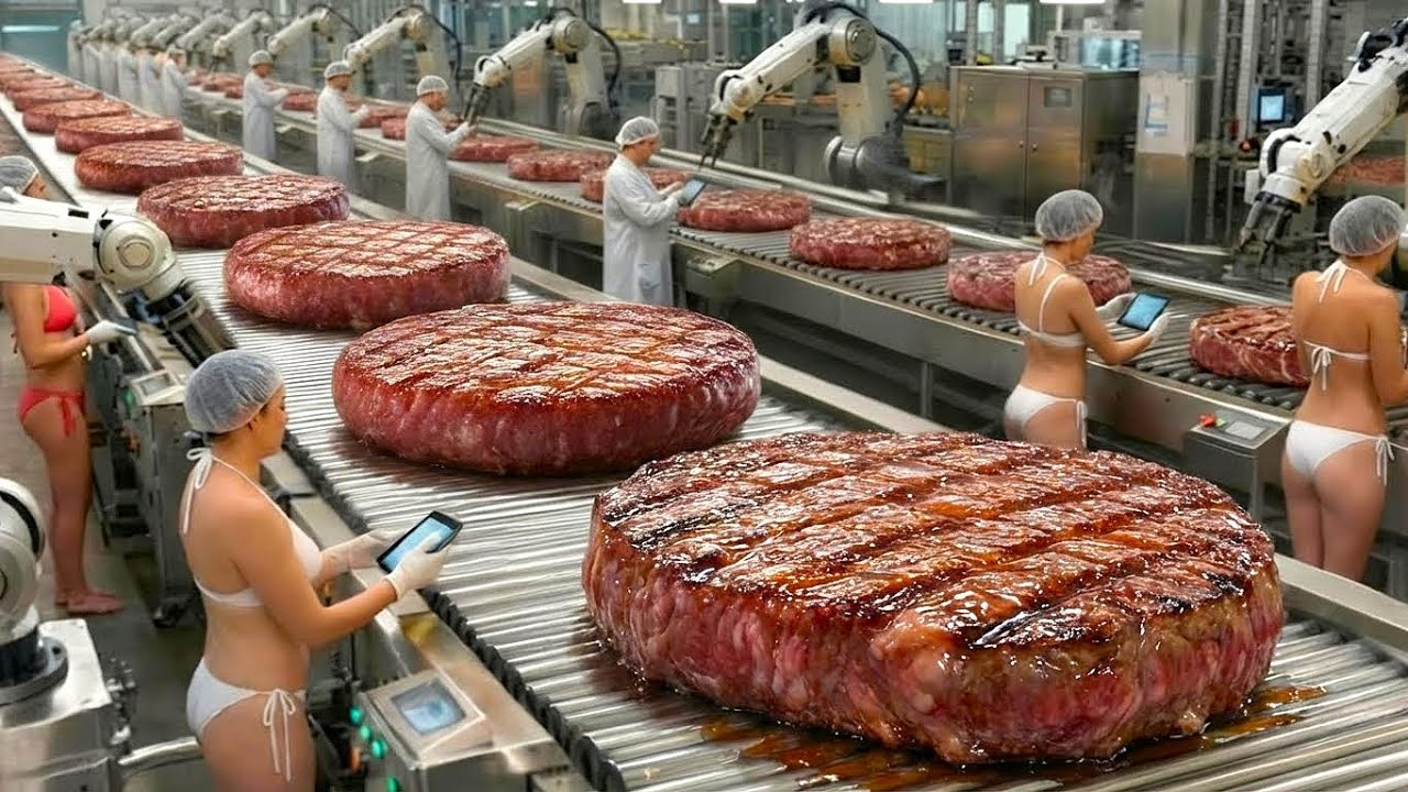 How Millions of Beef Patties Are Made. The Fire & Ice Secret