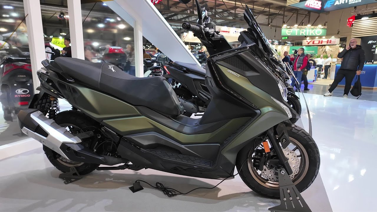2025 KYMCO DT X350 scooter at EICMA show Italy