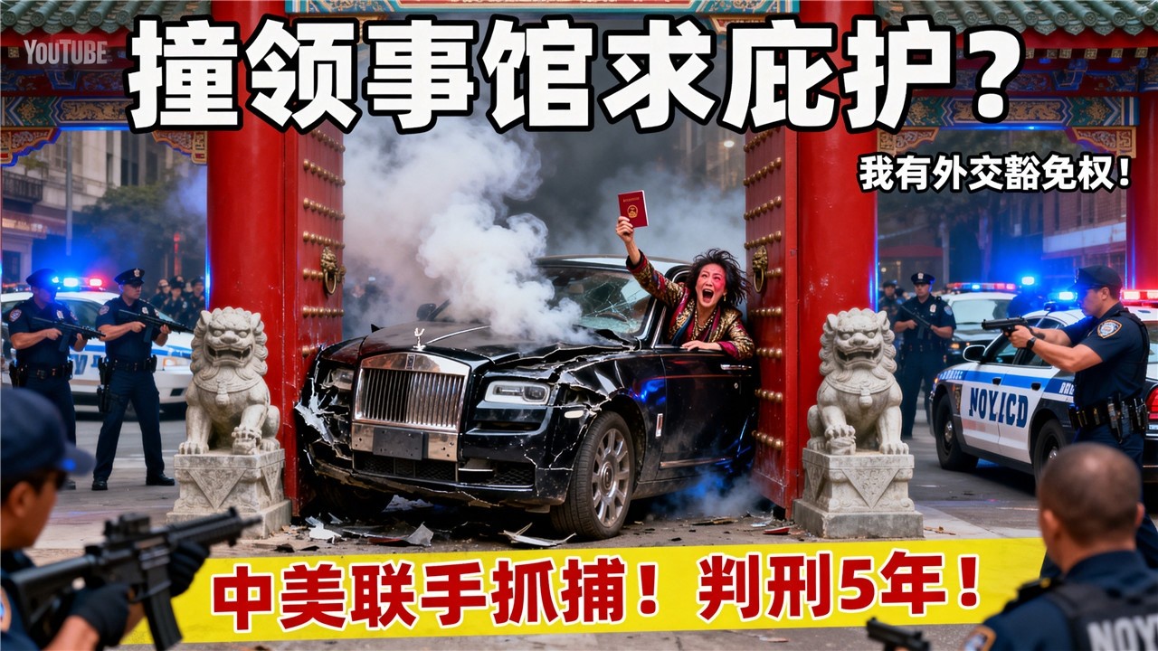 贪官情妇逃美6年作威作福！醉驾撞领事馆大门！对警察喊「我是中国人你不能抓我」！FBI+中纪委联手查办：人财两空！