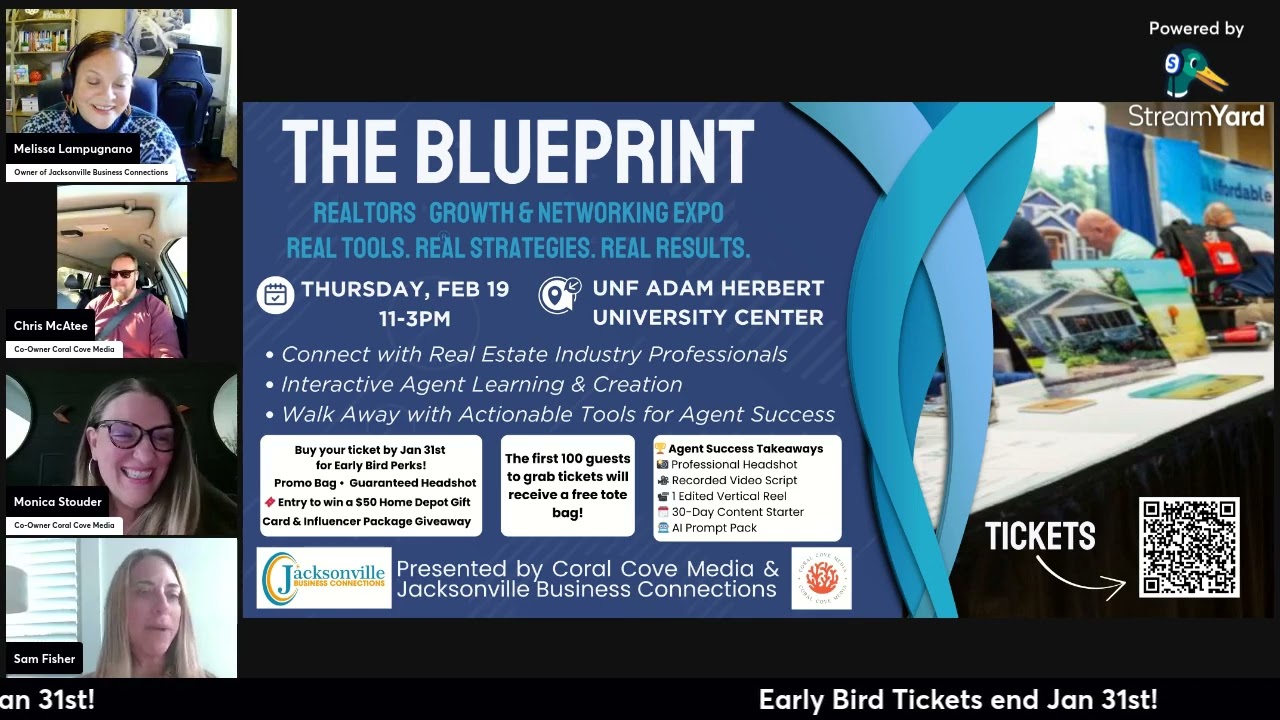 Panel Introductions & Early Bird Ticket Reminder - The BluePrint  Realtors Growth & Networking Event