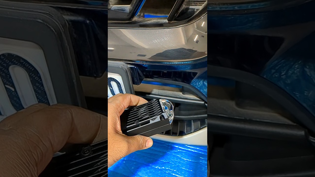Grand vitara fog lamp projector installed | Grand vitara Brezza fog lamp projector