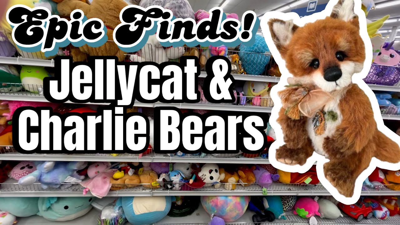 I Hit the Plush JACKPOT • Jellycat, Charlie Bears, Ty, Disney, Aurora and More! Thrifting + Toy Shop