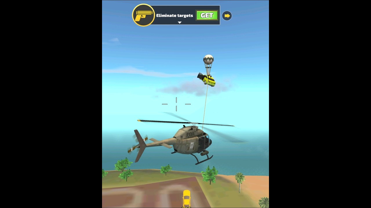 Rope Hero Vice Town (Police Helicopter and Rope Helicopter entwined tails)Helicopter fly Taxi Car