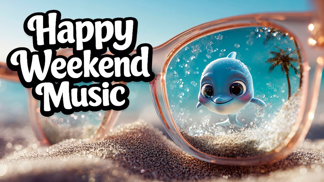 Happy Weekend Music 🕶️🐬 Tropical Instrumental for Reading & Calm Energy • Tiny Dolphin Drift