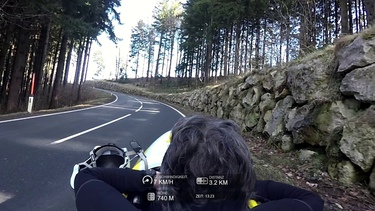 Velomobil DFxl -  Bergtraining am Haunsberg