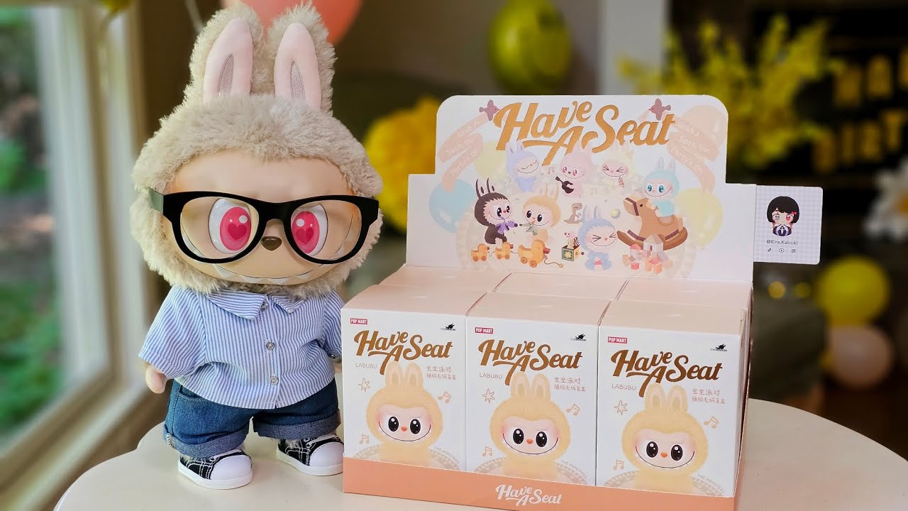 🪑 Pop Mart Labubu: Have a Seat, blind box case!