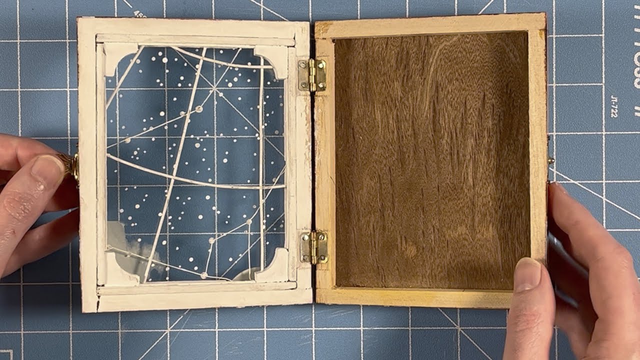 Cigar box assemblage art inspired by Joseph Cornell (Part 1 of 2)