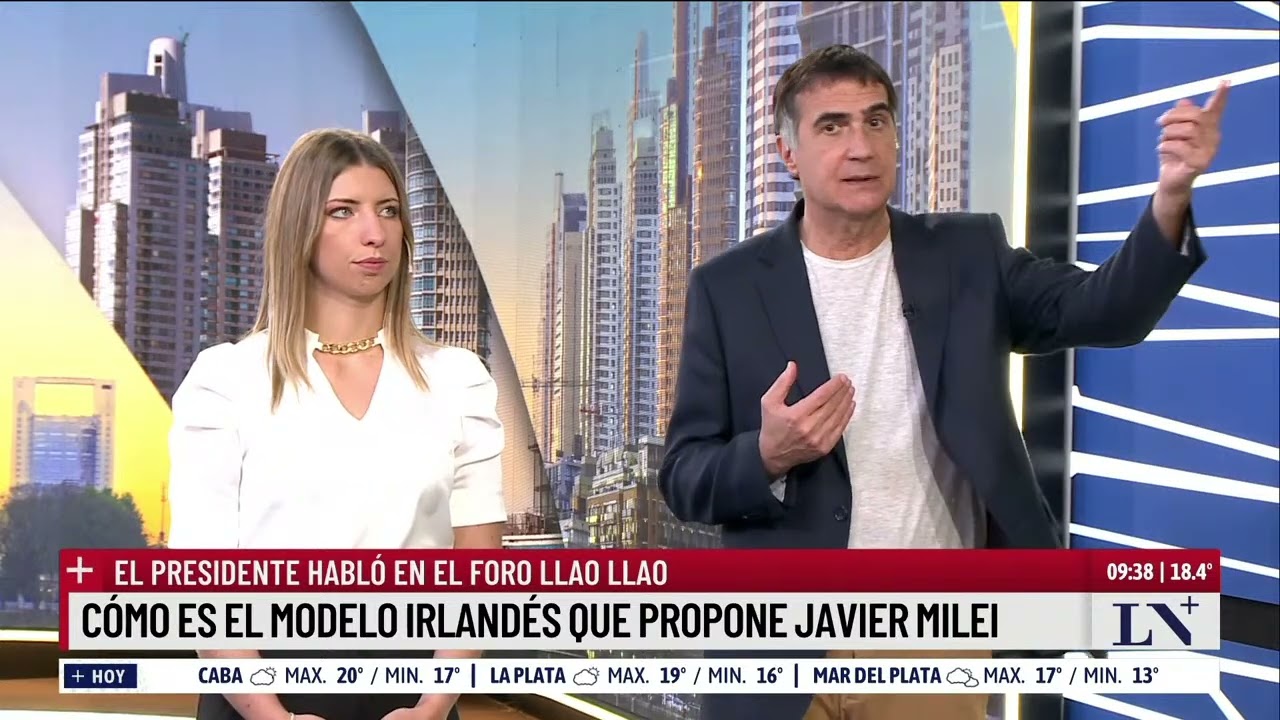 Cómo es el modelo irlandés que propone Javier Milei; el presidente habló en el foro Llao Llao