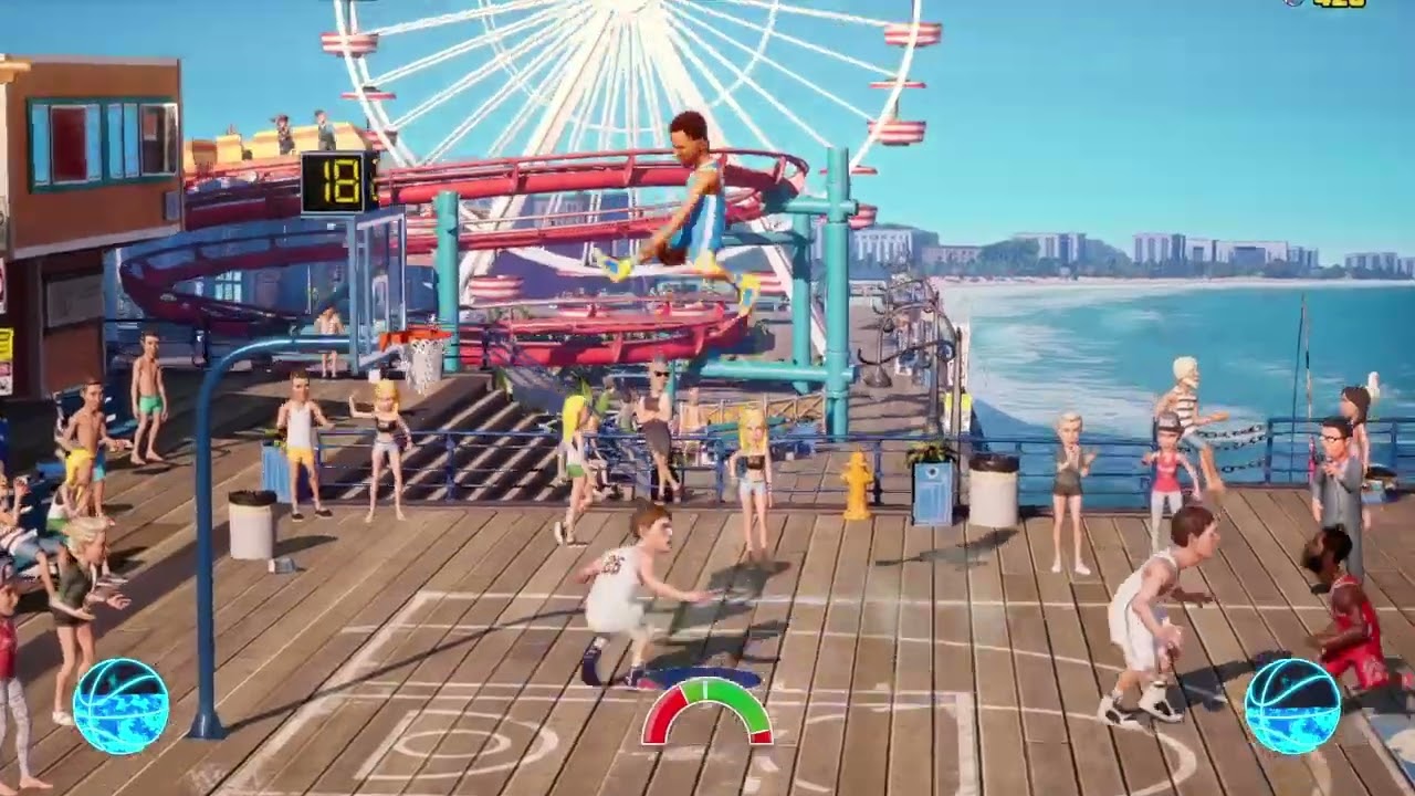 Nba 2k playgrounds Stephen Curry and Chris Paul  VS Timofey Mozgov And Kyle Korver!