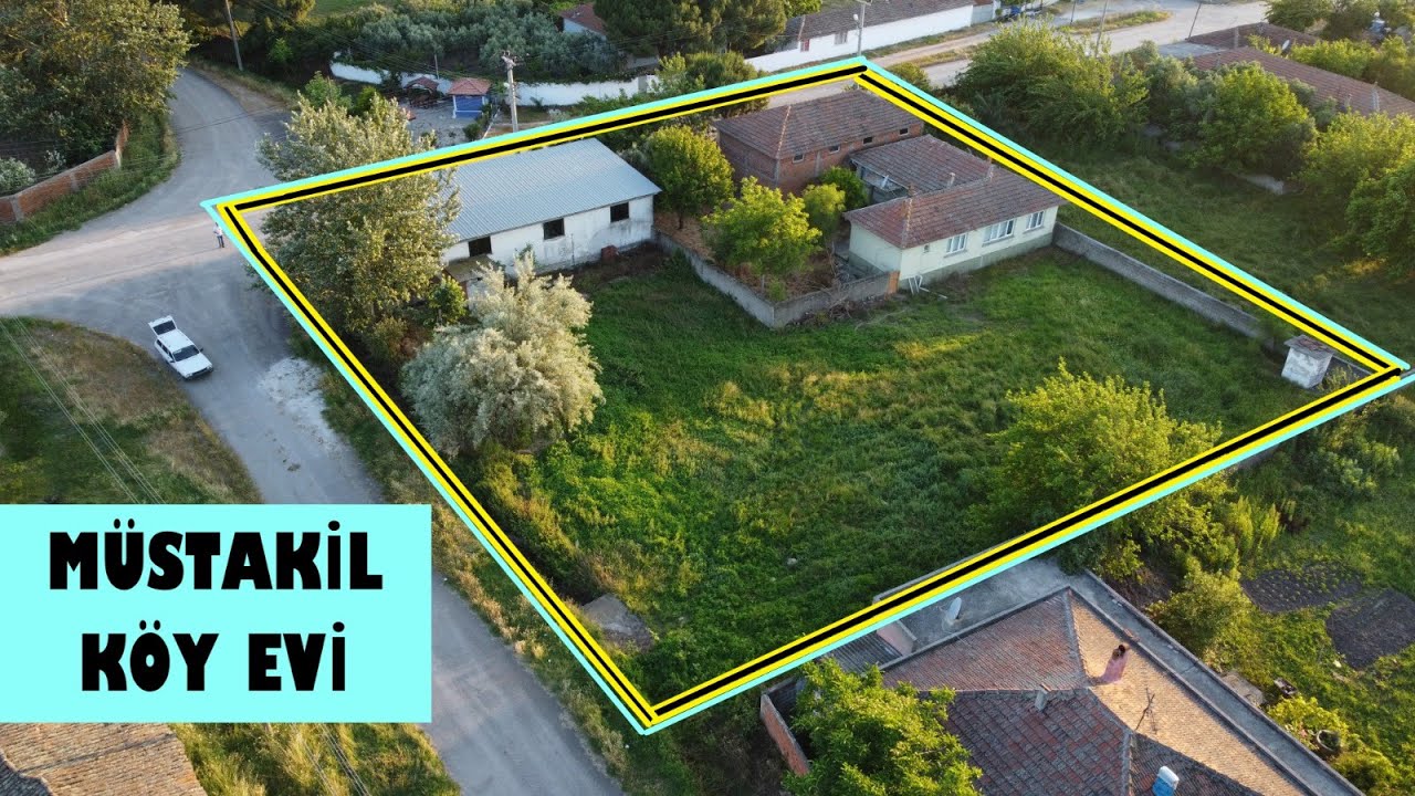 BALIKESİR-MANYAS HAMAMLIDA KÖŞE PARSEL BAHÇELİ KÖY EVİ-  ARSASI - DEPO - TİCARİ YAPI-2.050 M² ALANDA