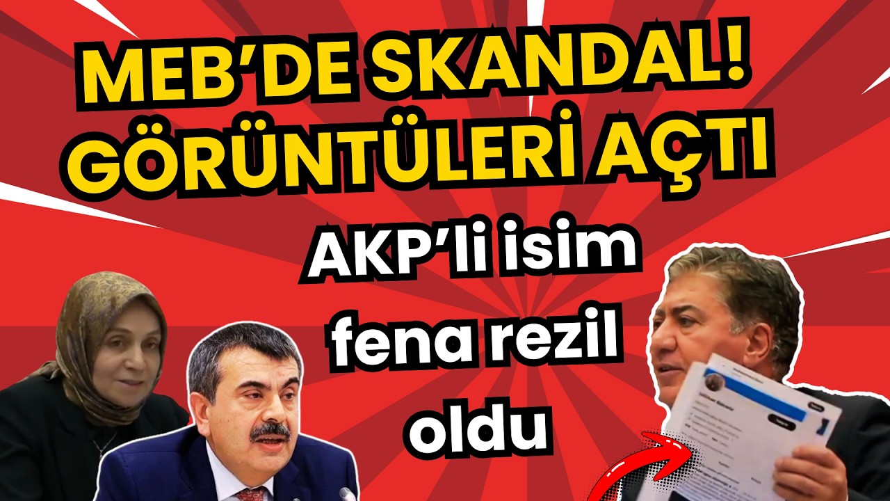 Milli Eğitim Bakanlığı’ndaki büyük skandal! O görüntüleri gösterdi, AKP’li ismi fena rezil etti